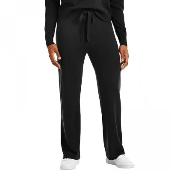 NWT Member's Mark Womens Cashmere Blend Pants 5C1511 M Black - Picture 1 of 8